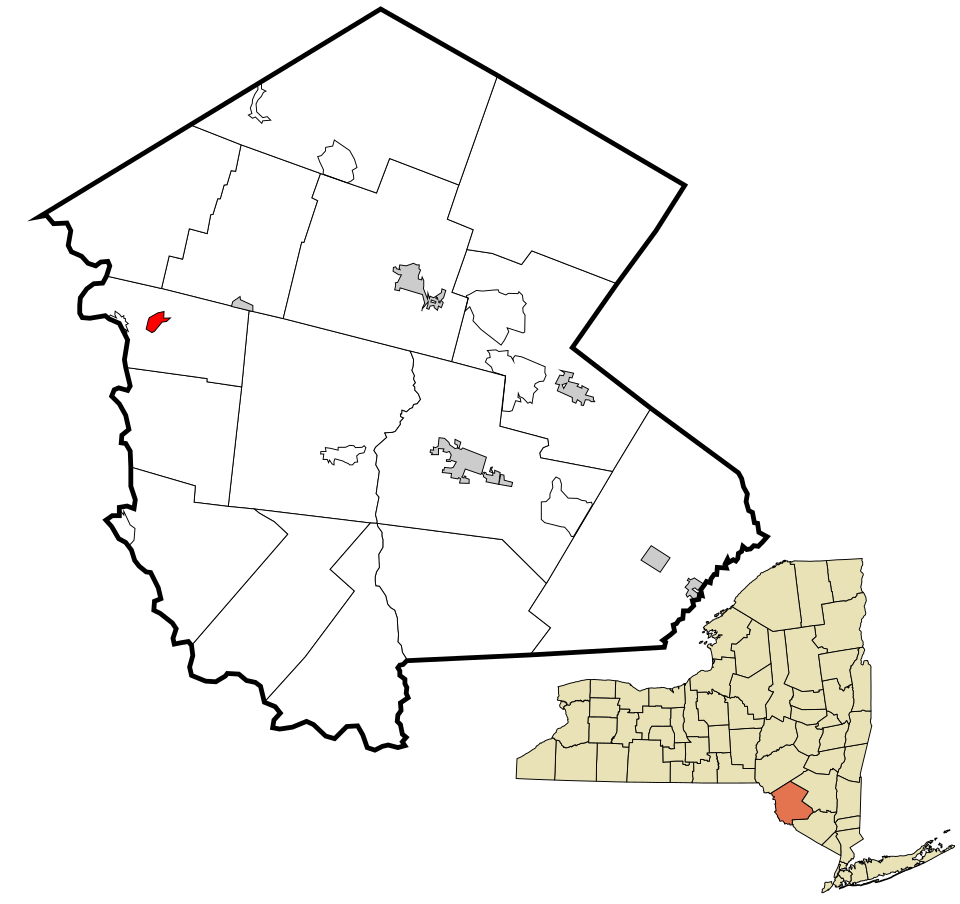 Locator map of Hortonville