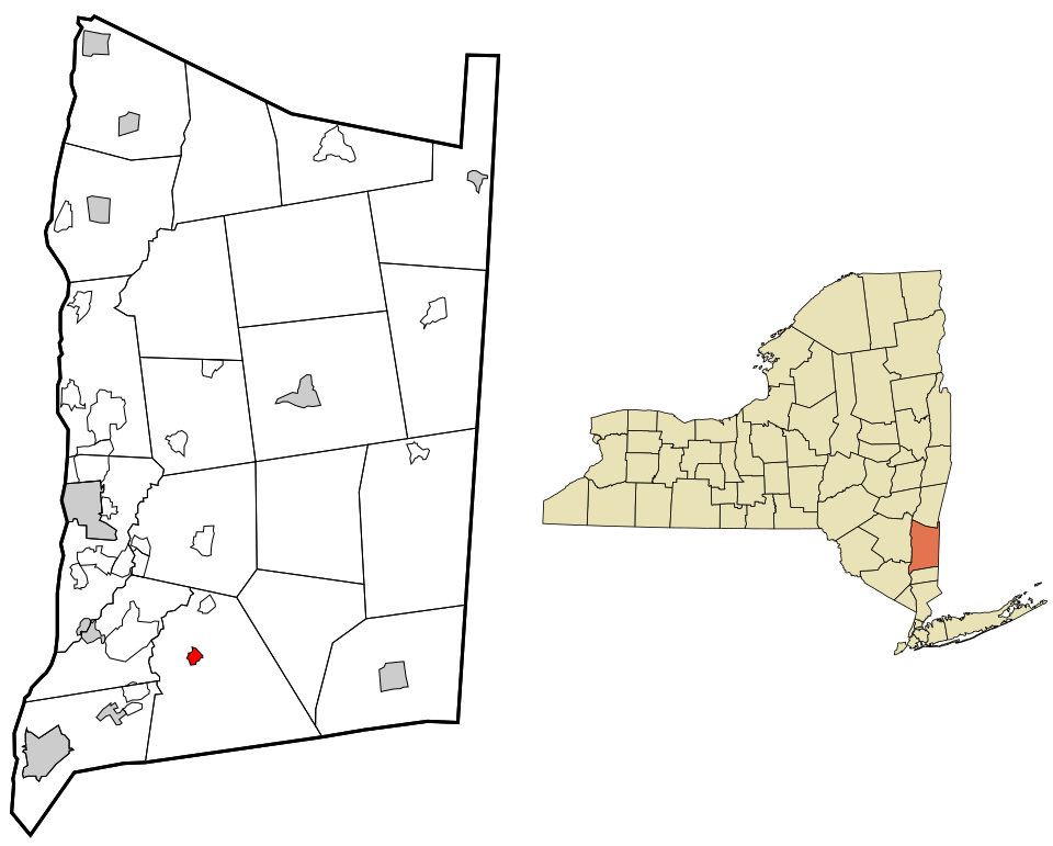Locator map of Hopewell Junction