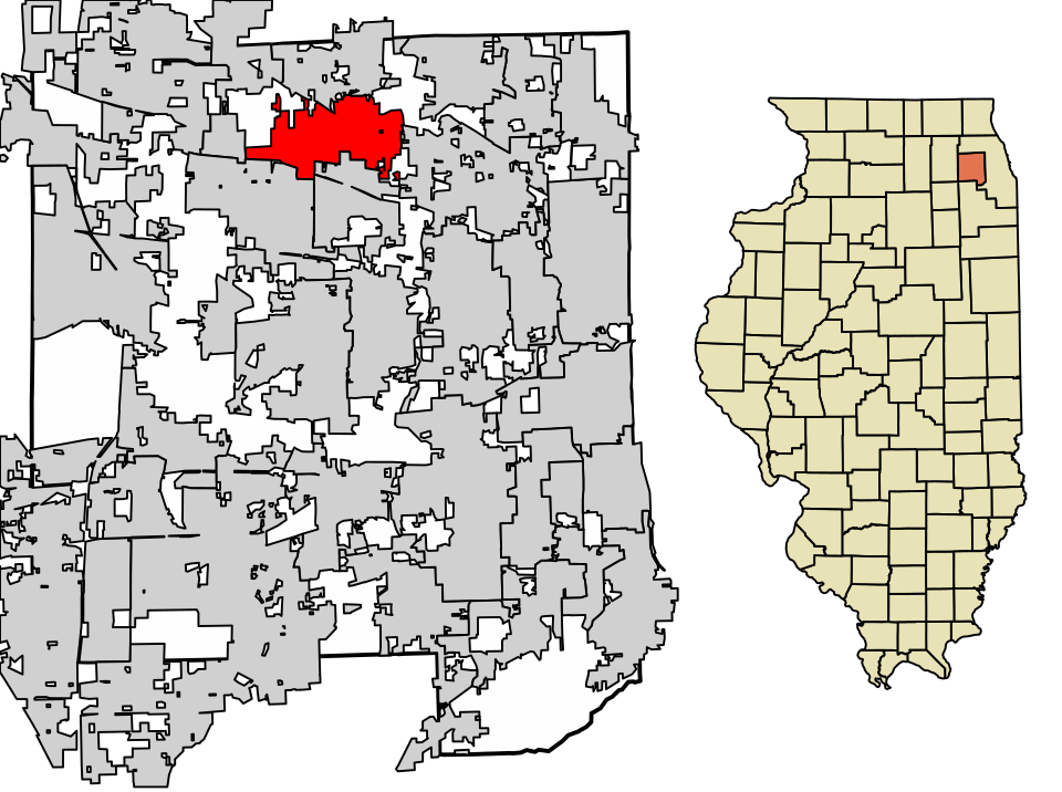 Locator map of Bloomingdale