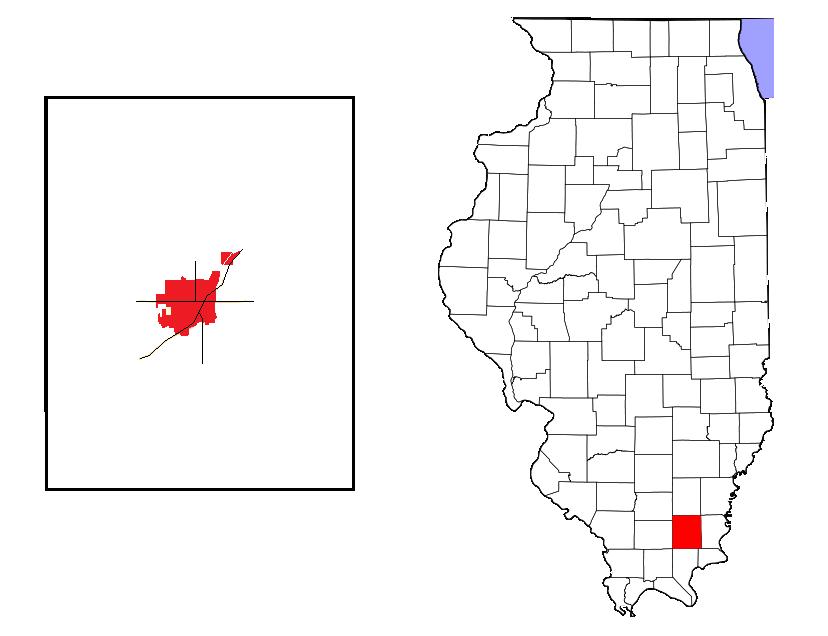 Locator map of Harrisburg