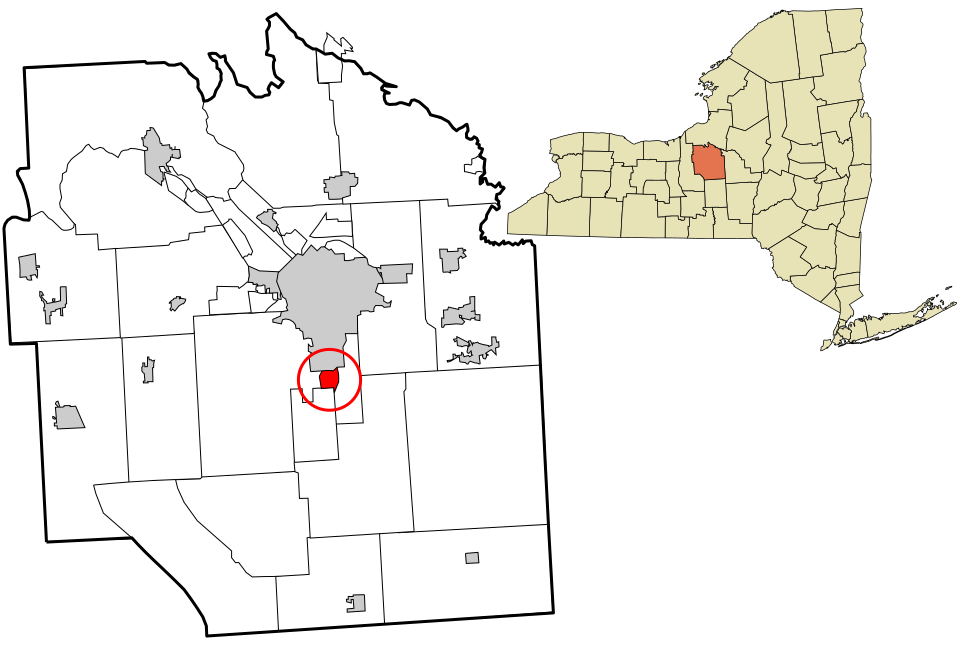 Locator map of Nedrow