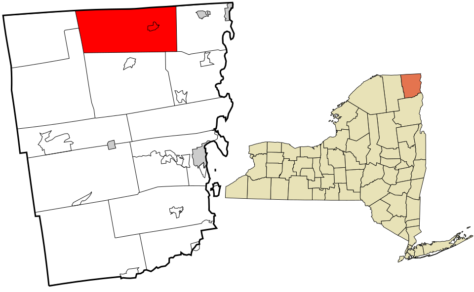 Locator map of Mooers