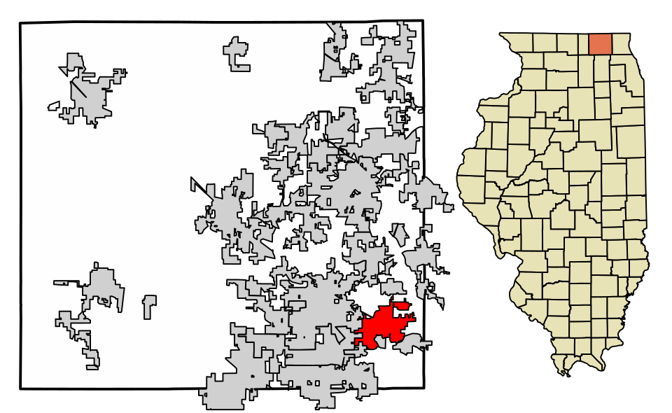 Locator map of Cary