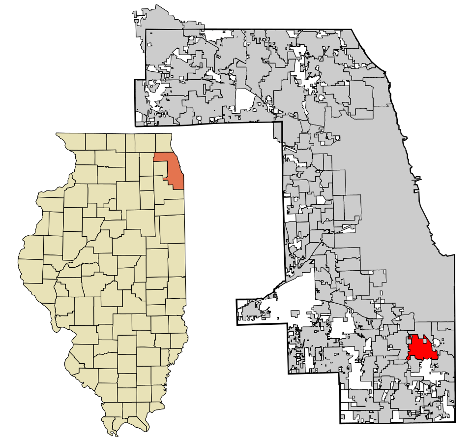 Locator map of South Holland