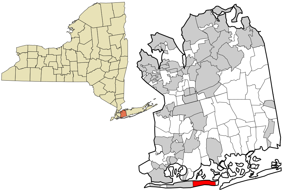 Locator map of Lido Beach