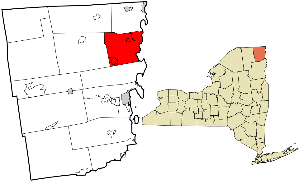 Locator map of Chazy