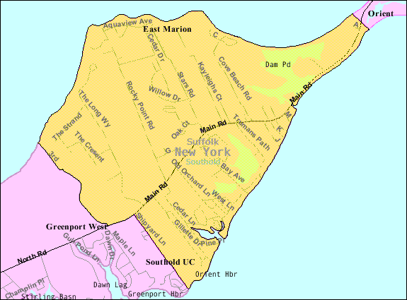 Locator map of East Marion