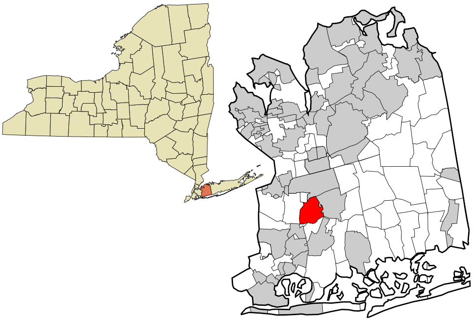 Locator map of West Hempstead