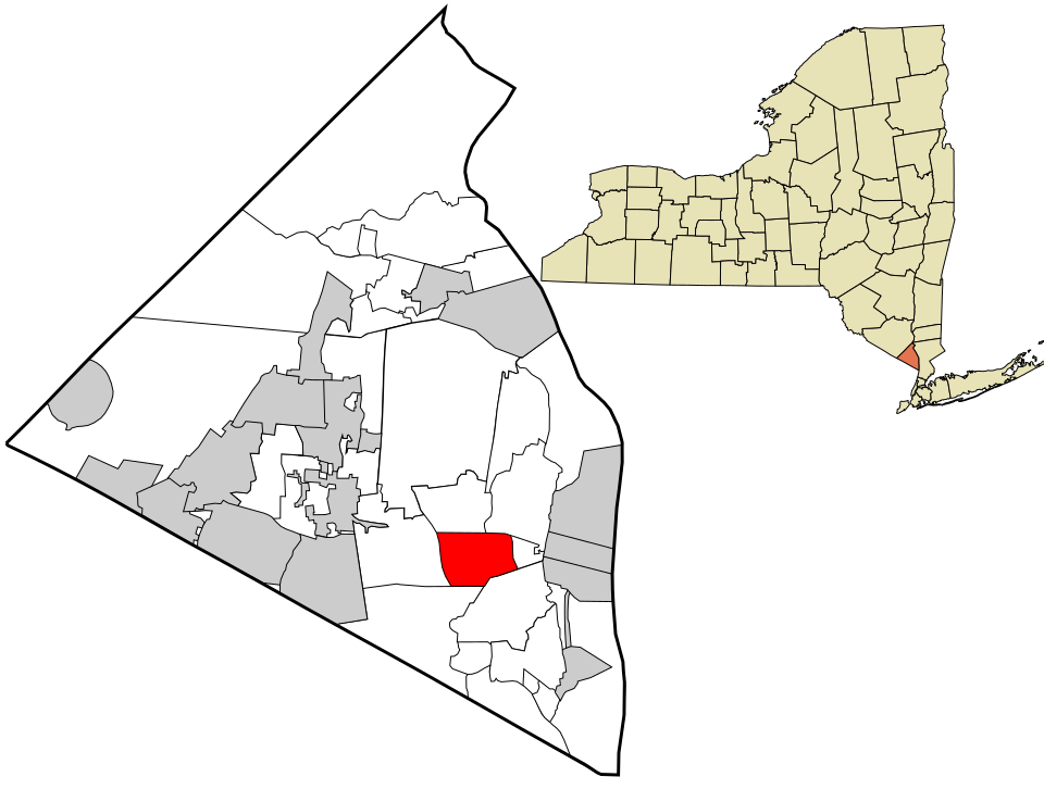 Locator map of West Nyack