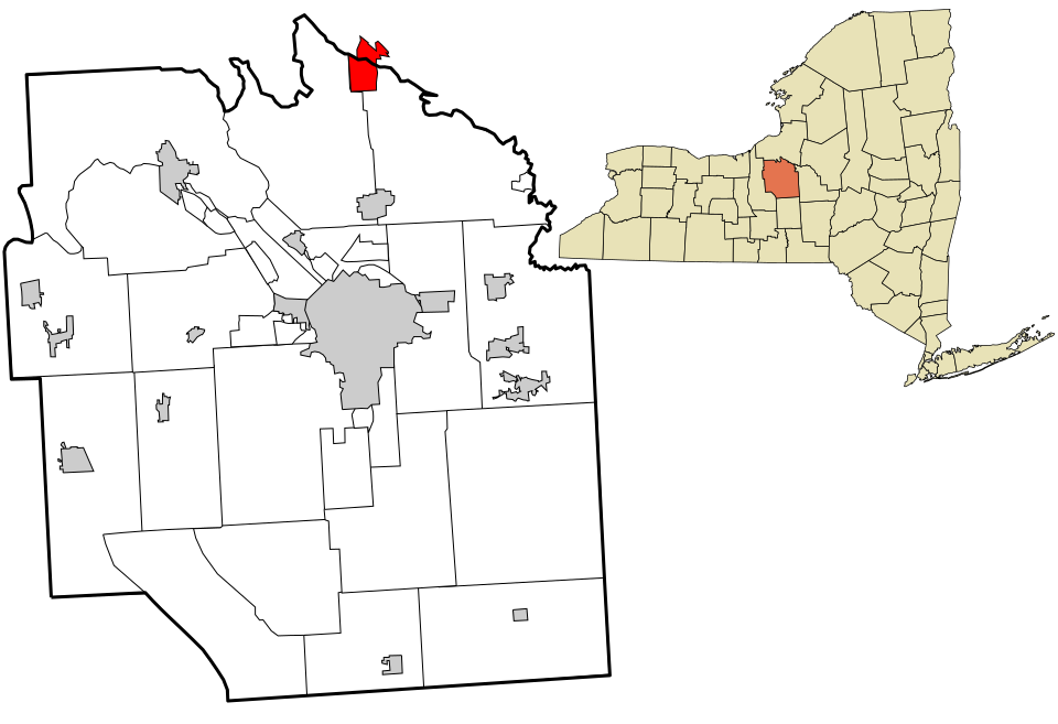 Locator map of Brewerton