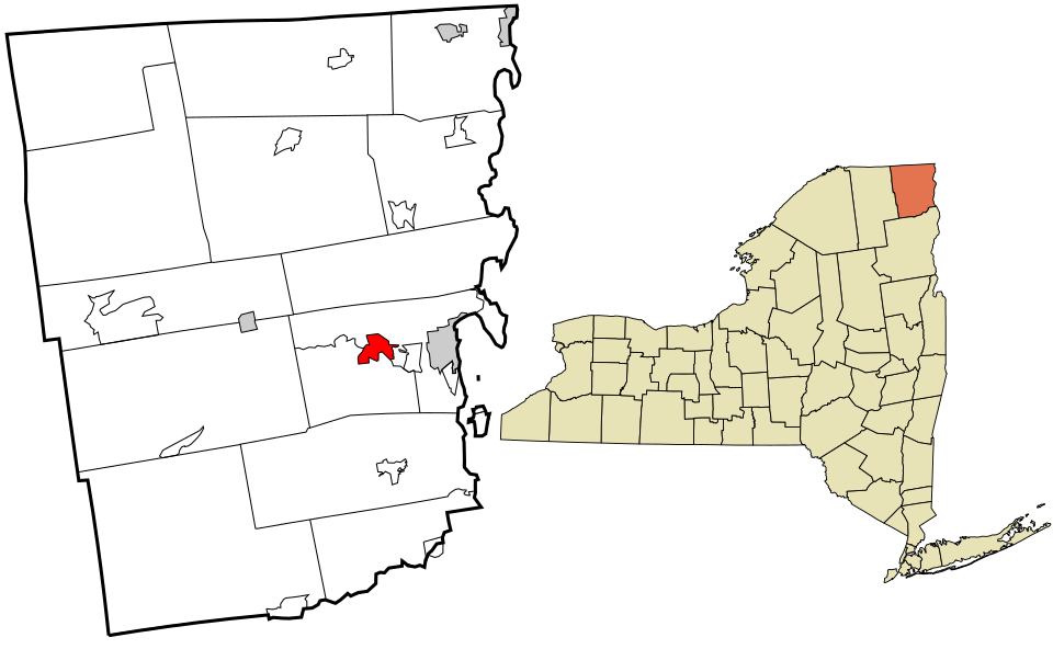 Locator map of Morrisonville