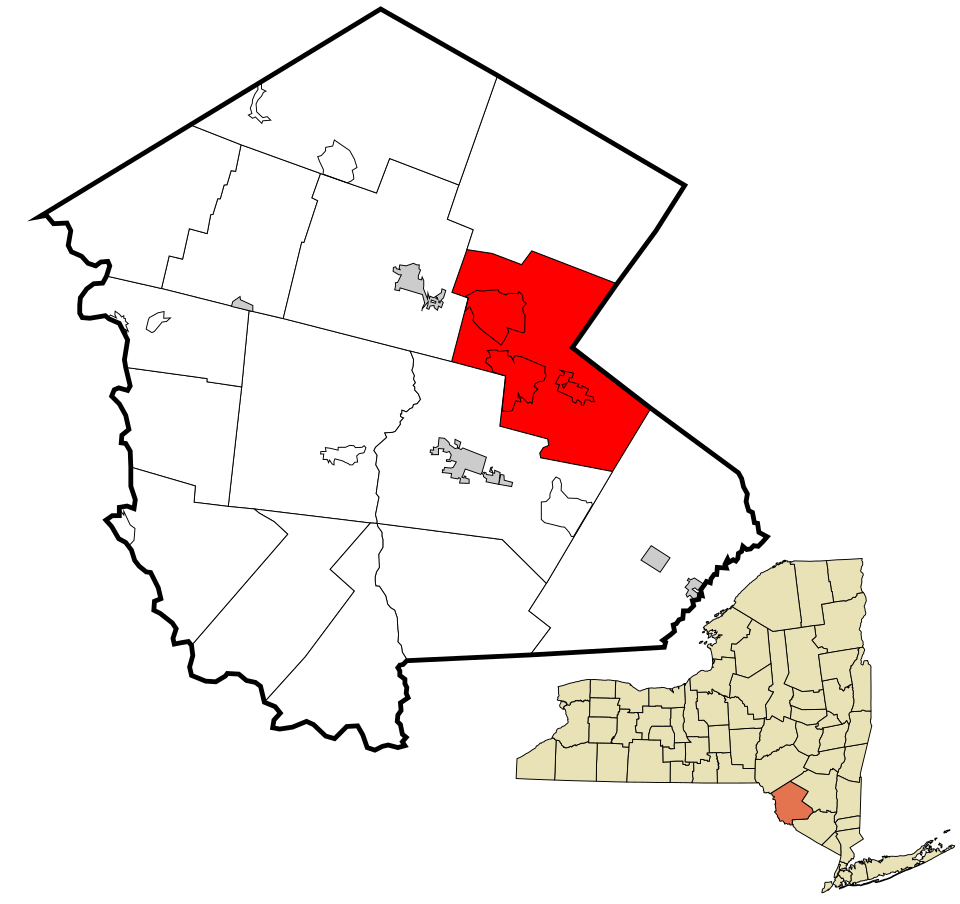 Locator map of Fallsburg