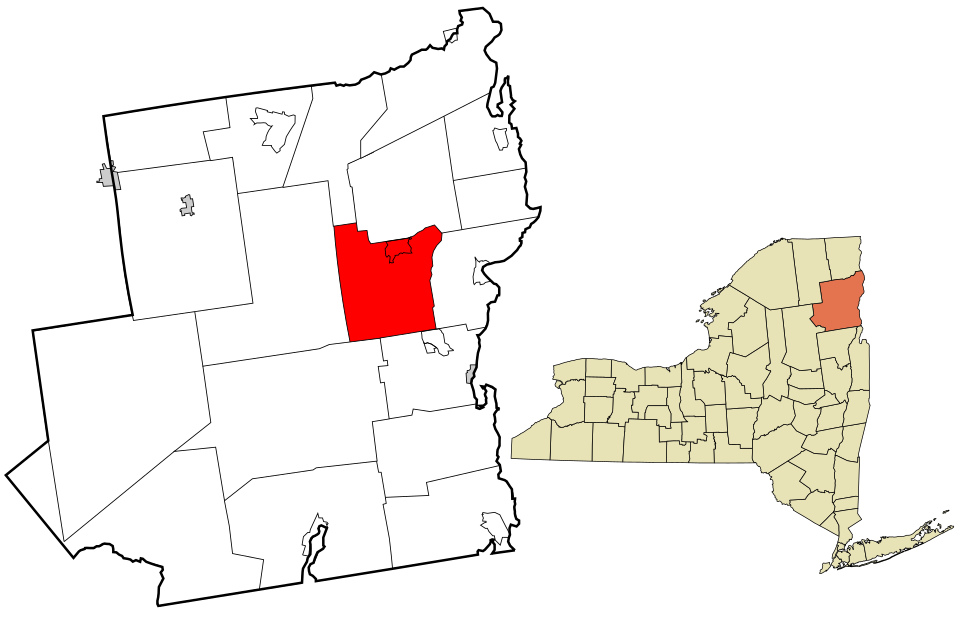 Locator map of Elizabethtown