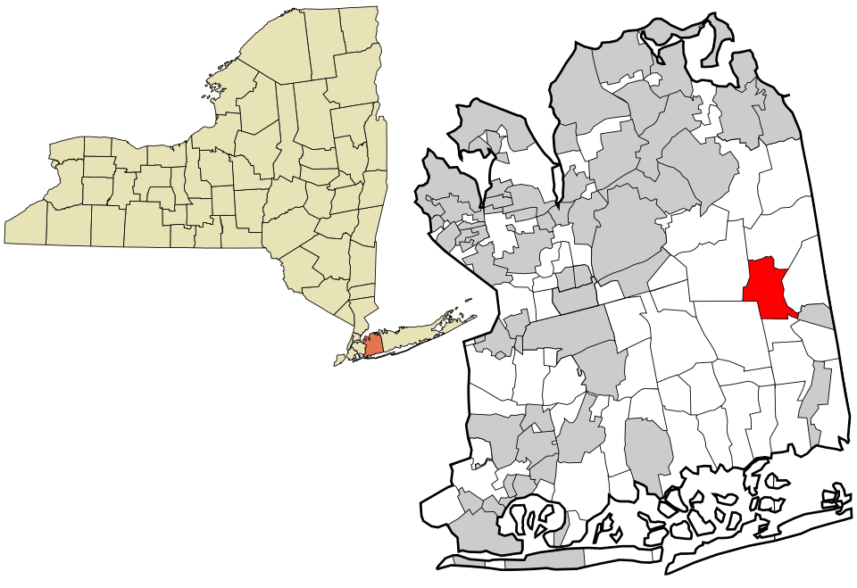 Locator map of Bethpage