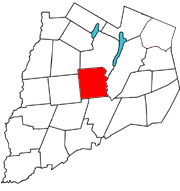Locator map of Hartwick