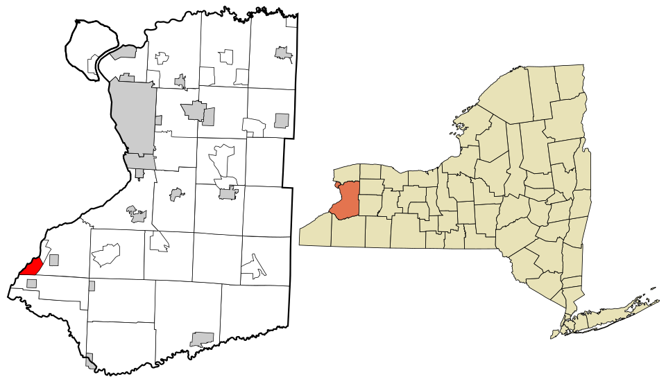 Locator map of Lake Erie Beach