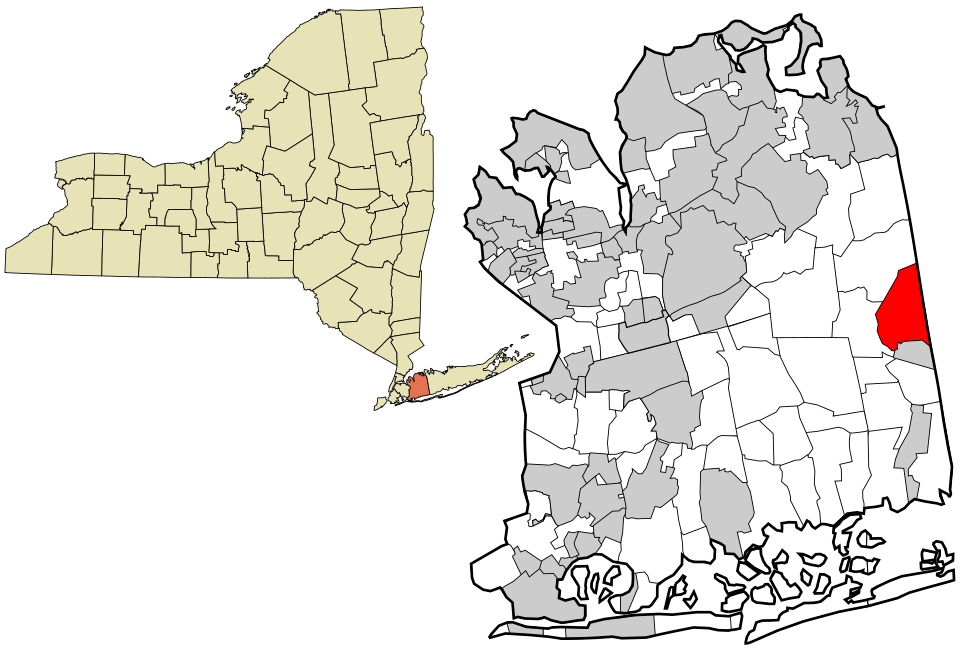 Locator map of Old Bethpage