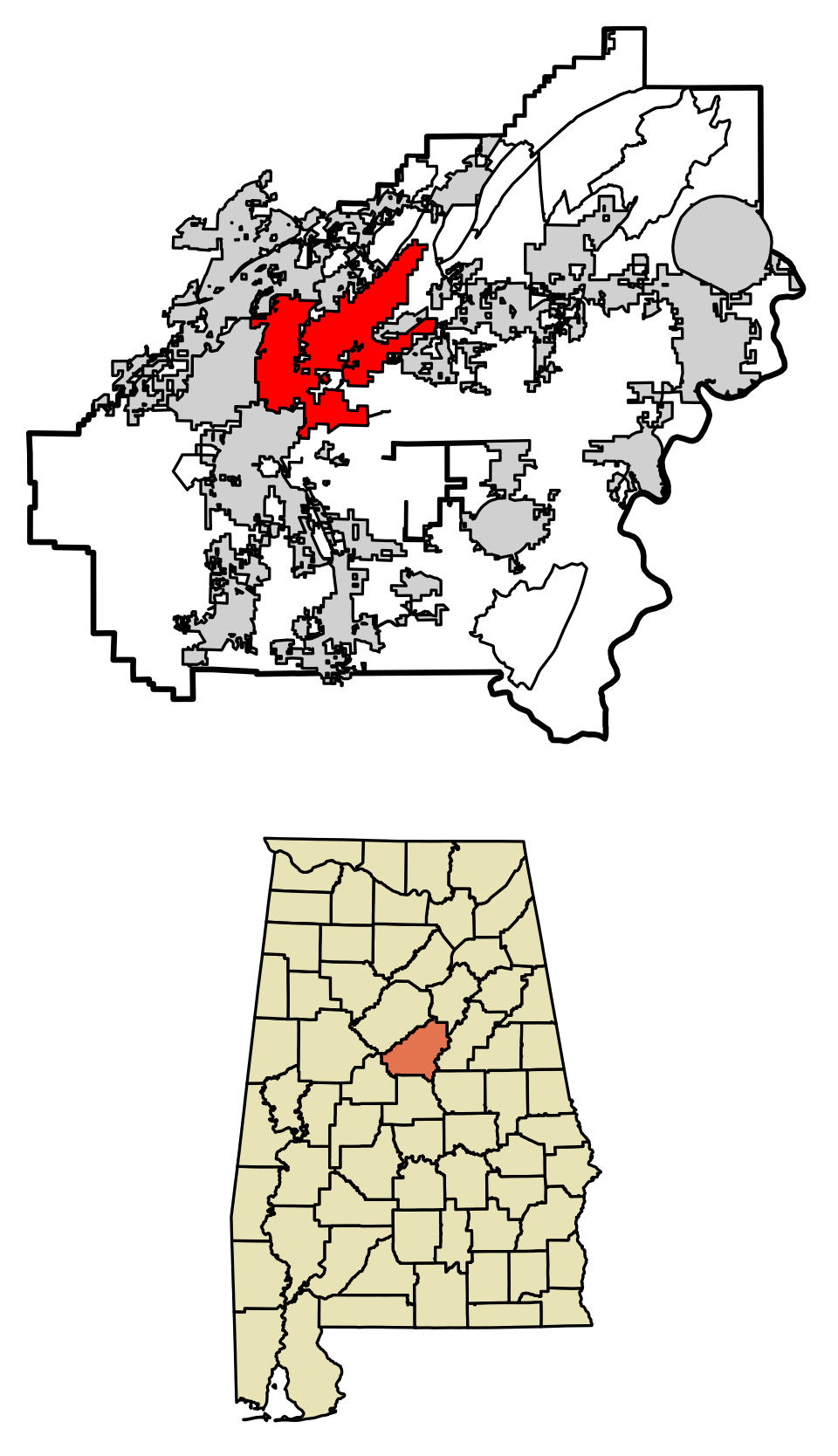 Map of Pelham