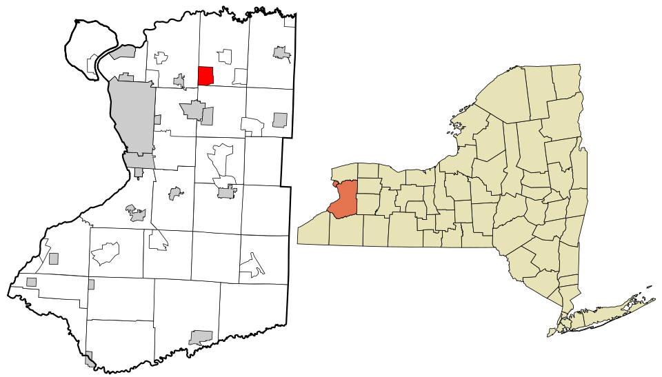 Locator map of Harris Hill