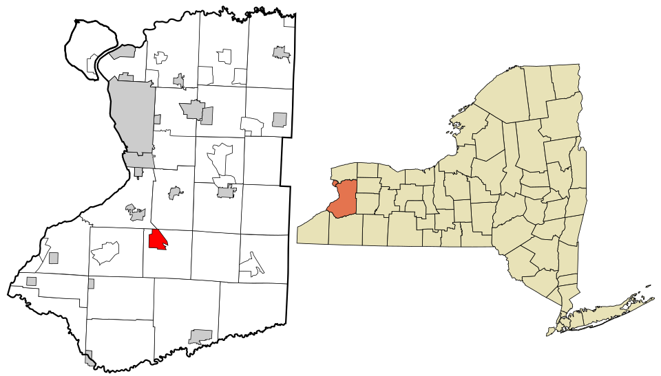Locator map of North Boston