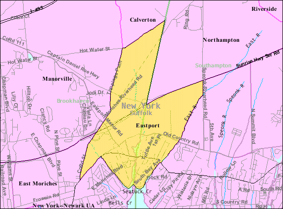 Locator map of Eastport