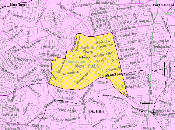 Locator map of Elwood