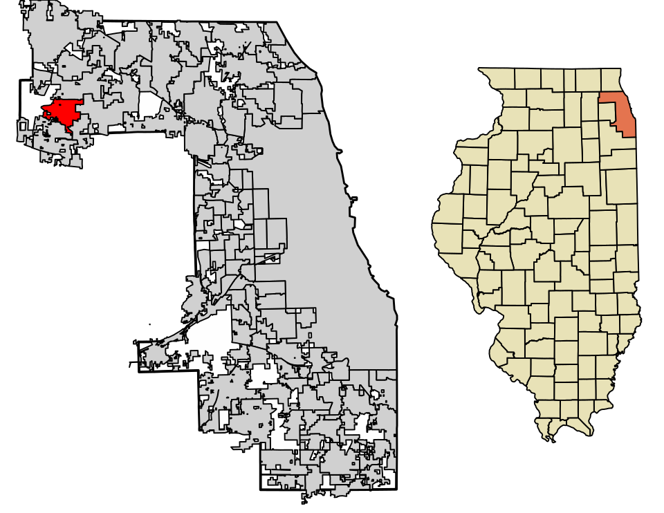 Locator map of Streamwood