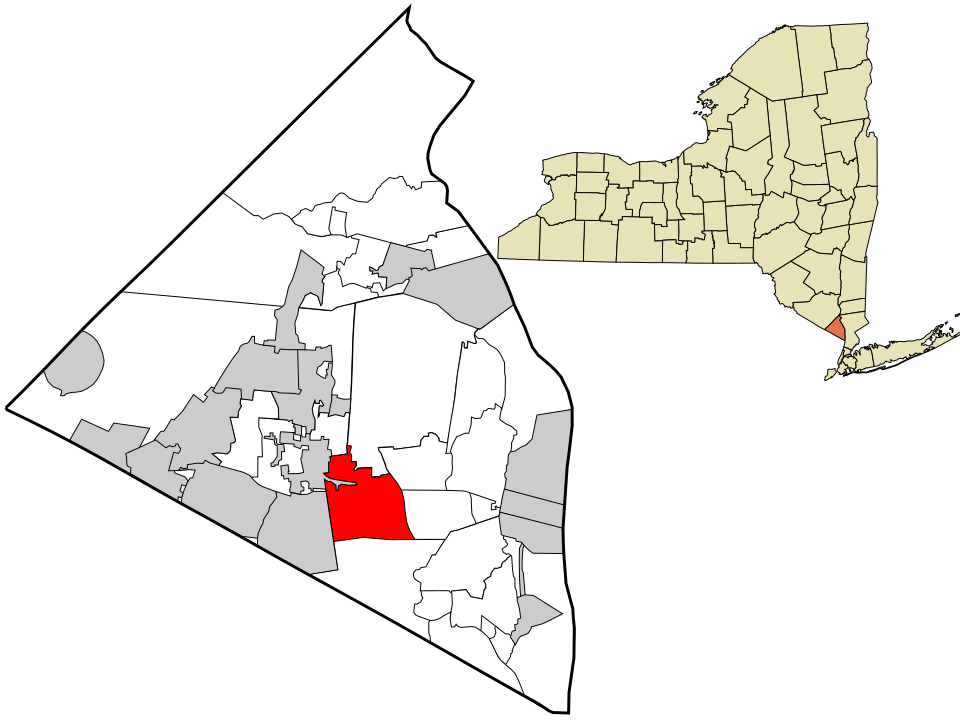 Locator map of Nanuet