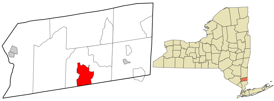Locator map of Mahopac
