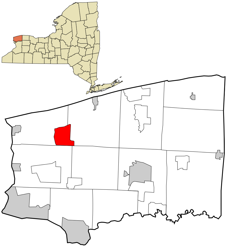 Locator map of Ransomville