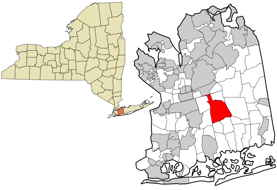 Locator map of East Meadow