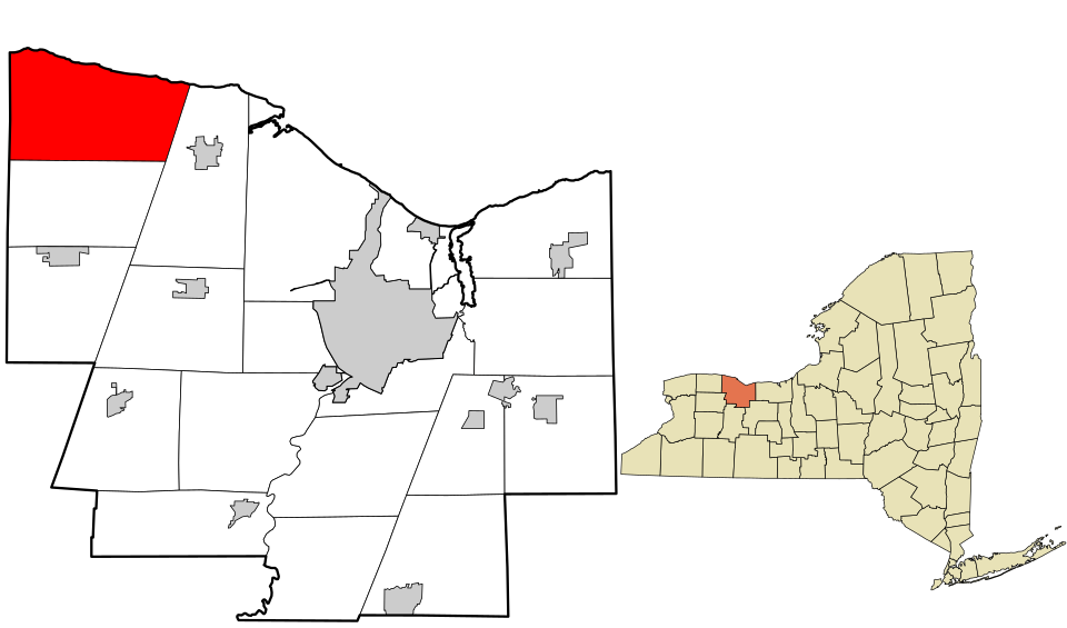 Locator map of Hamlin