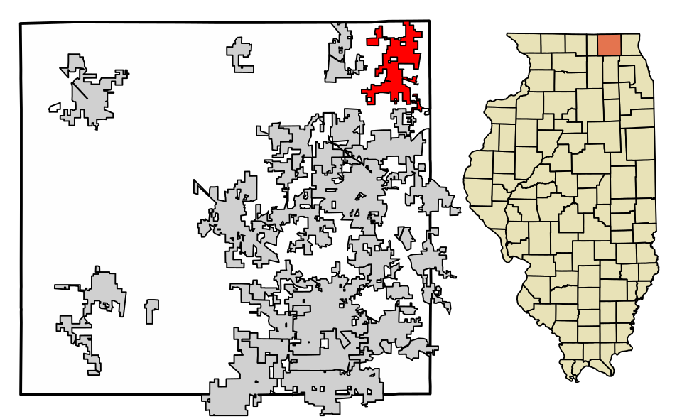 Map of Spring Grove