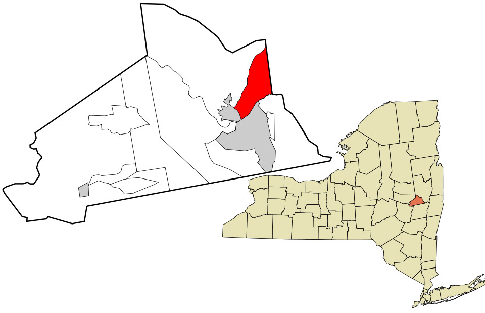 Locator map of East Glenville