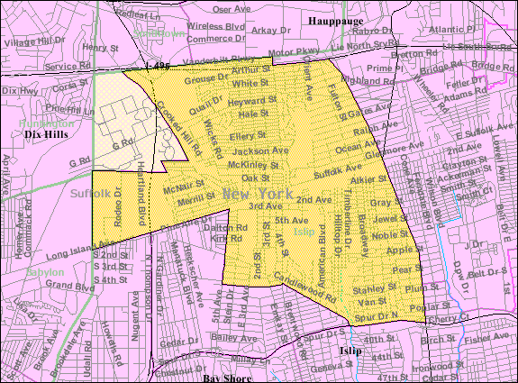 Locator map of Brentwood