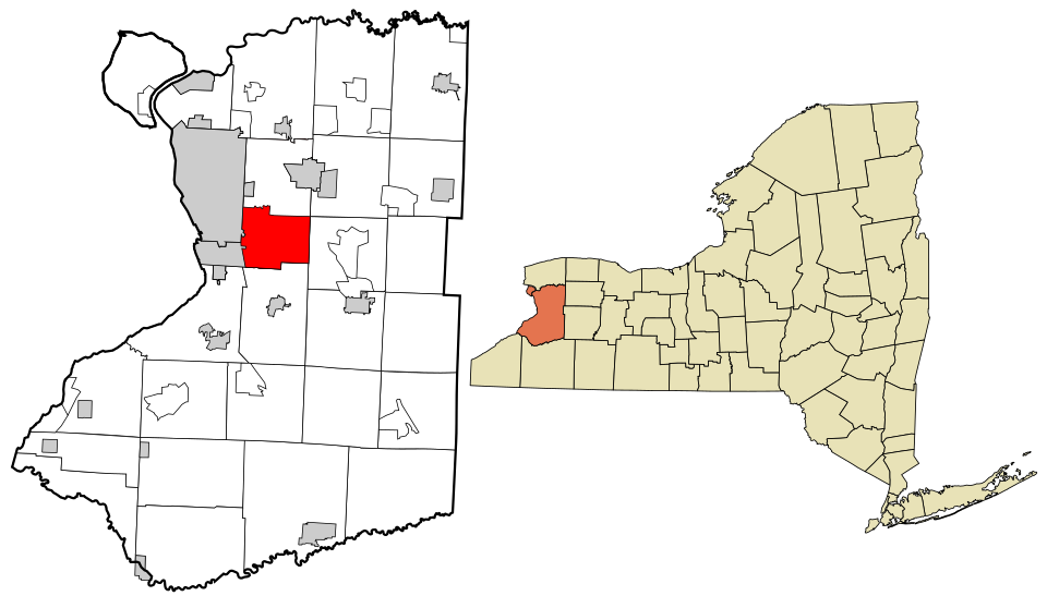 Locator map of West Seneca