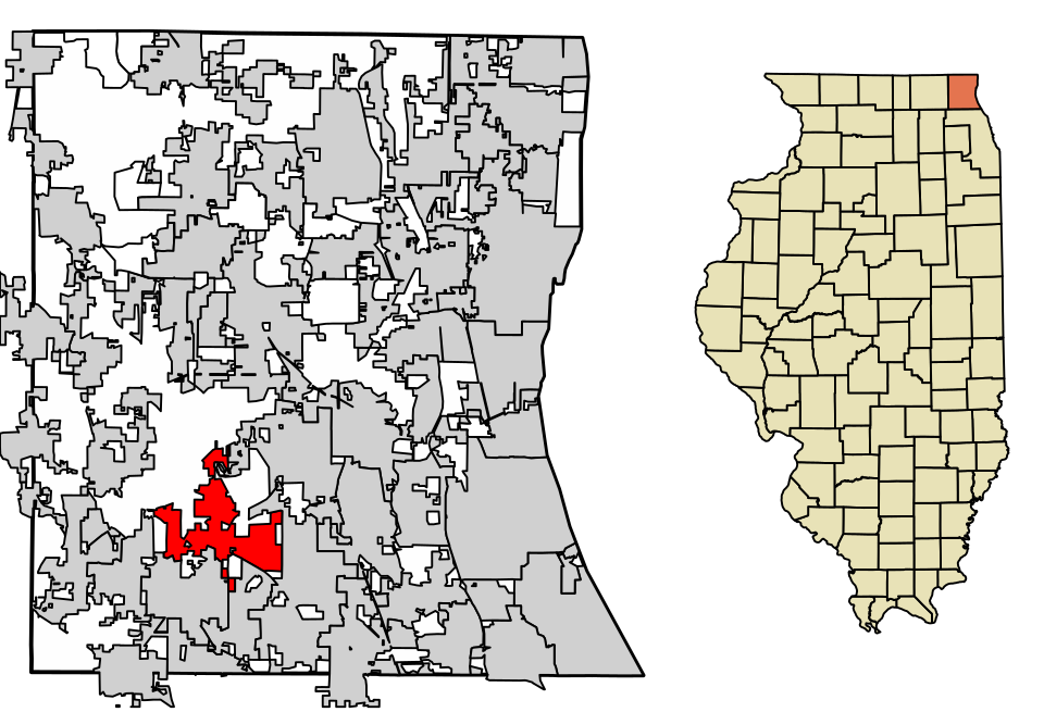 Locator map of Hawthorn Woods