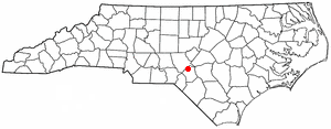 Locator map of Ashley Heights