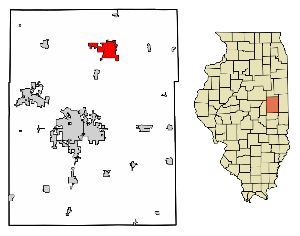 Locator map of Rantoul