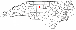 Locator map of Forest Oaks