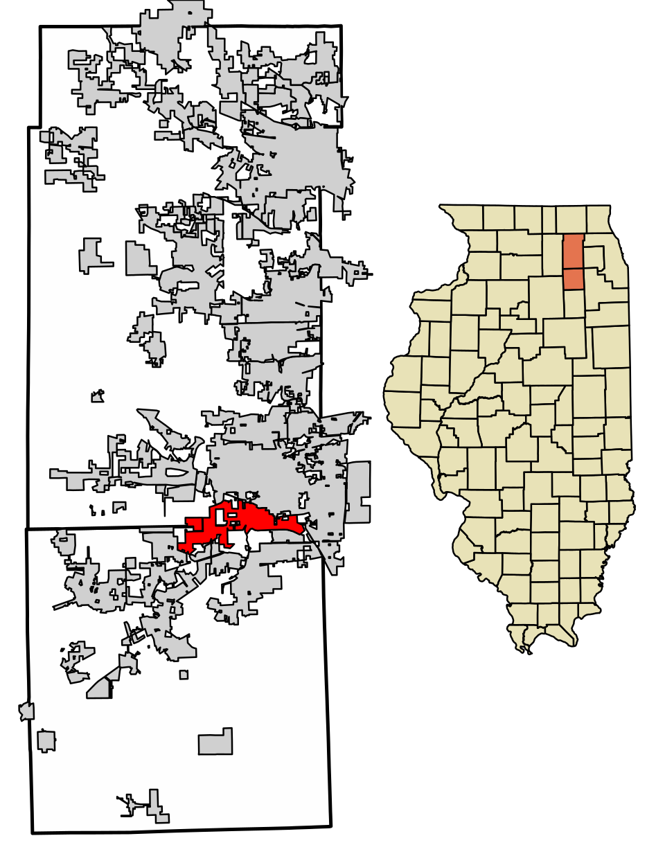 Locator map of Montgomery