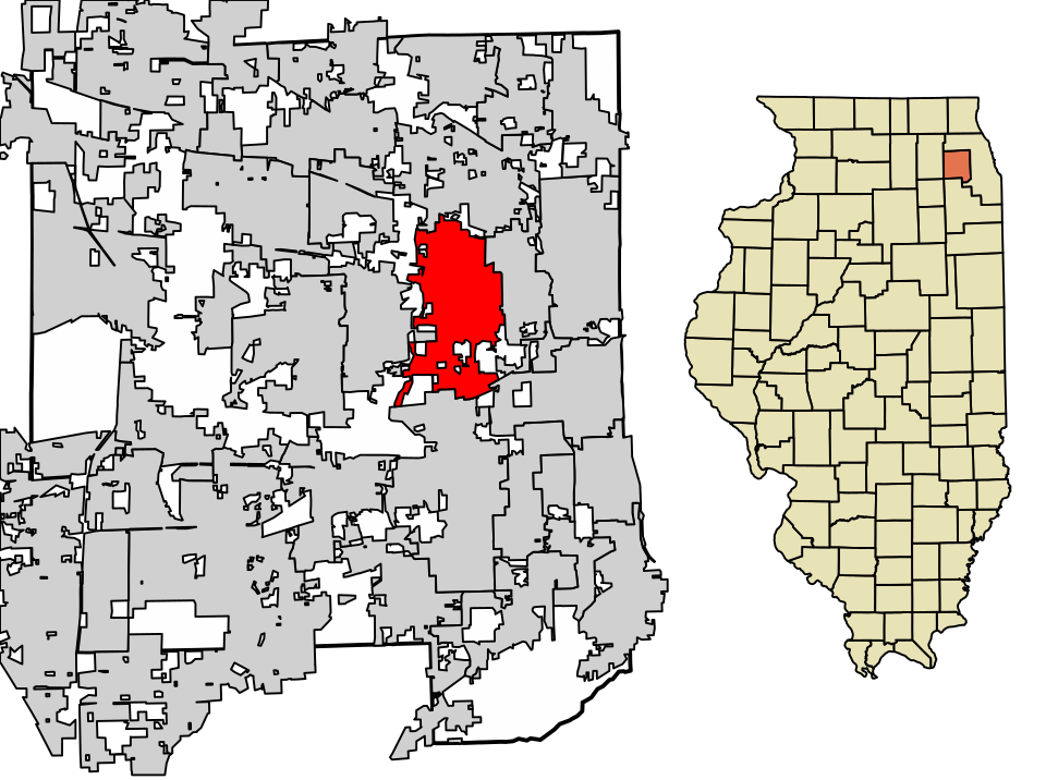 Locator map of Lombard