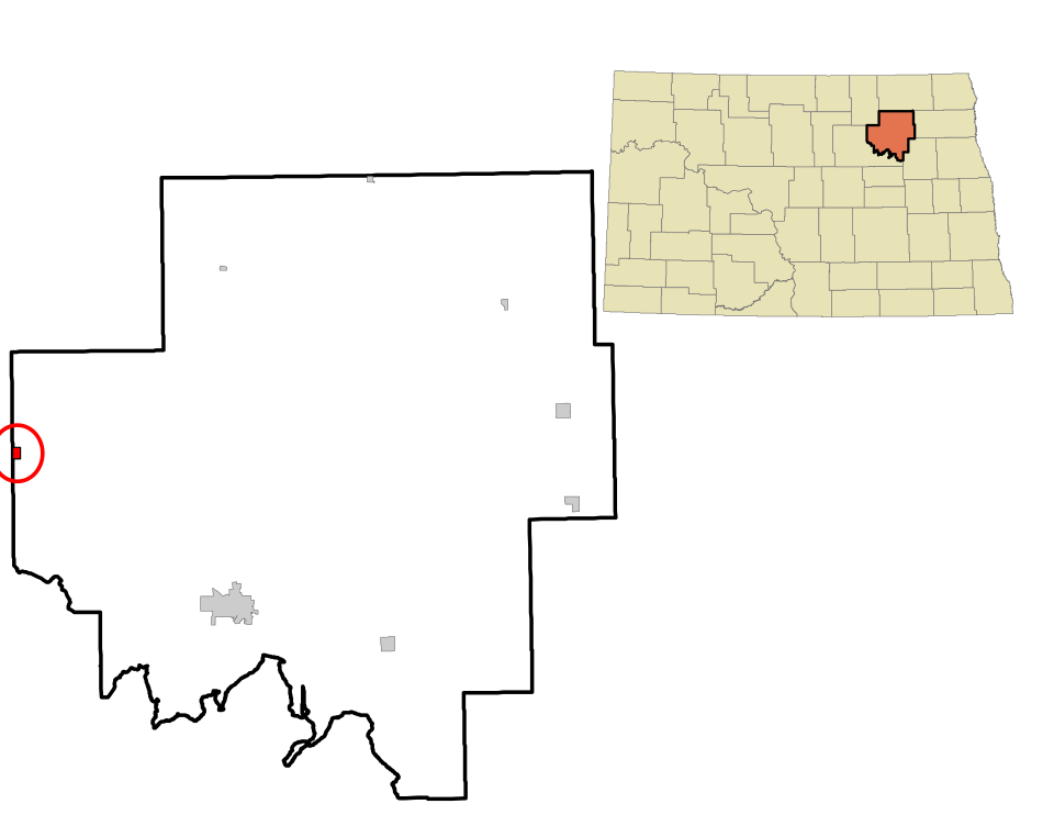 Locator map of Churchs Ferry