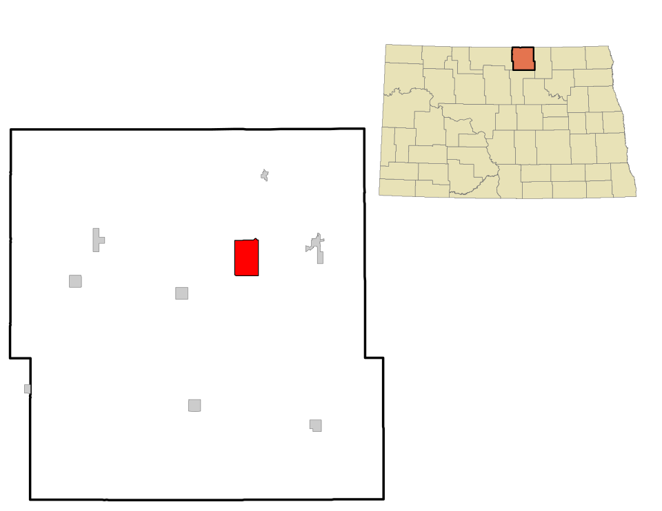 Locator map of Belcourt