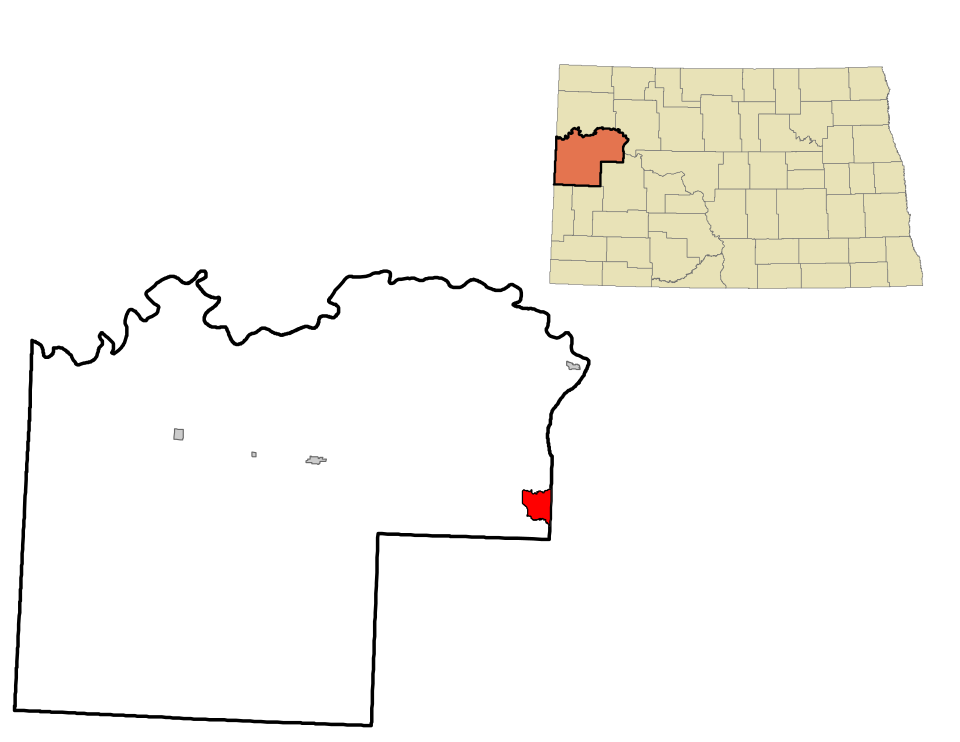 Locator map of Mandaree