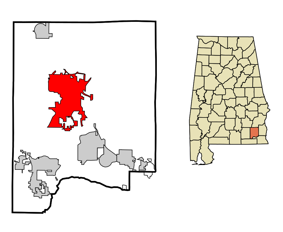 Locator map of Ozark