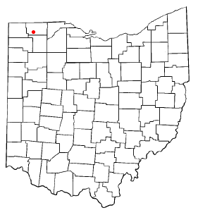 Locator map of Pettisville