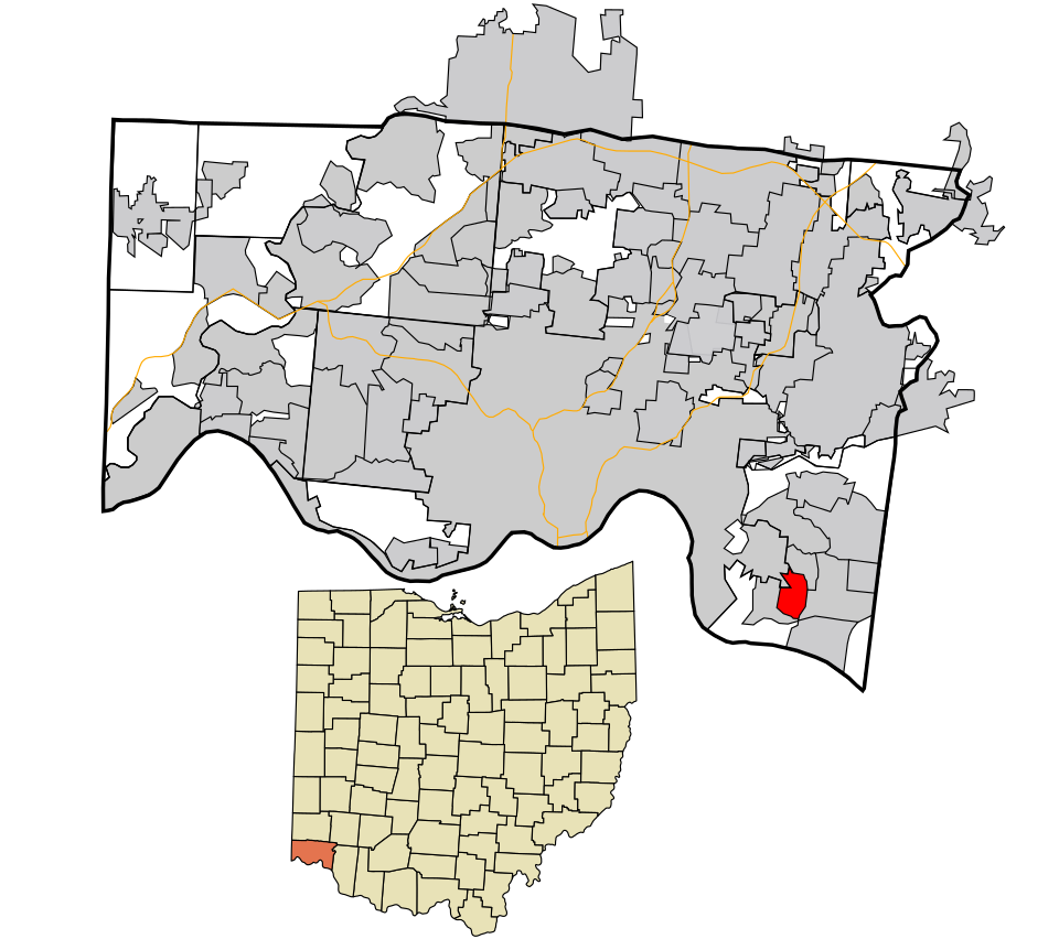 Locator map of Fruit Hill