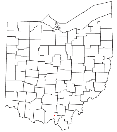 Locator map of Minford