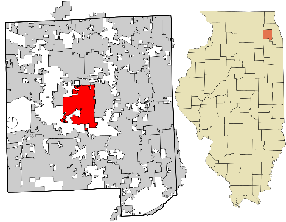Locator map of Wheaton
